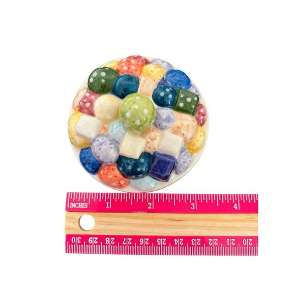 RARE Vintage Candy Ceramic 7 Pieces Set Dave Creation Co. Lyc Made In China - Picture 6 of 9